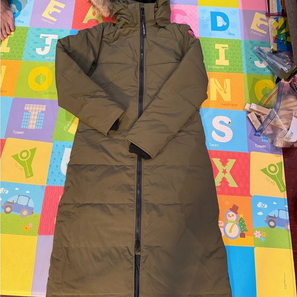 Canada Goose Jackets & Blazers - Canada goose Long Green Hooded Puffer Coat mystique